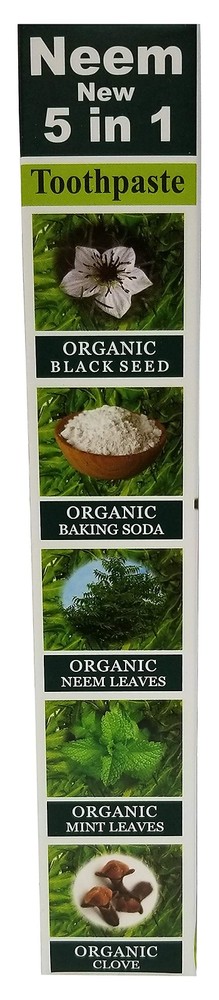NEEM ESSENTIAL TOOTHPASTE NEW 5 in 1 FORMULA 6 PACK