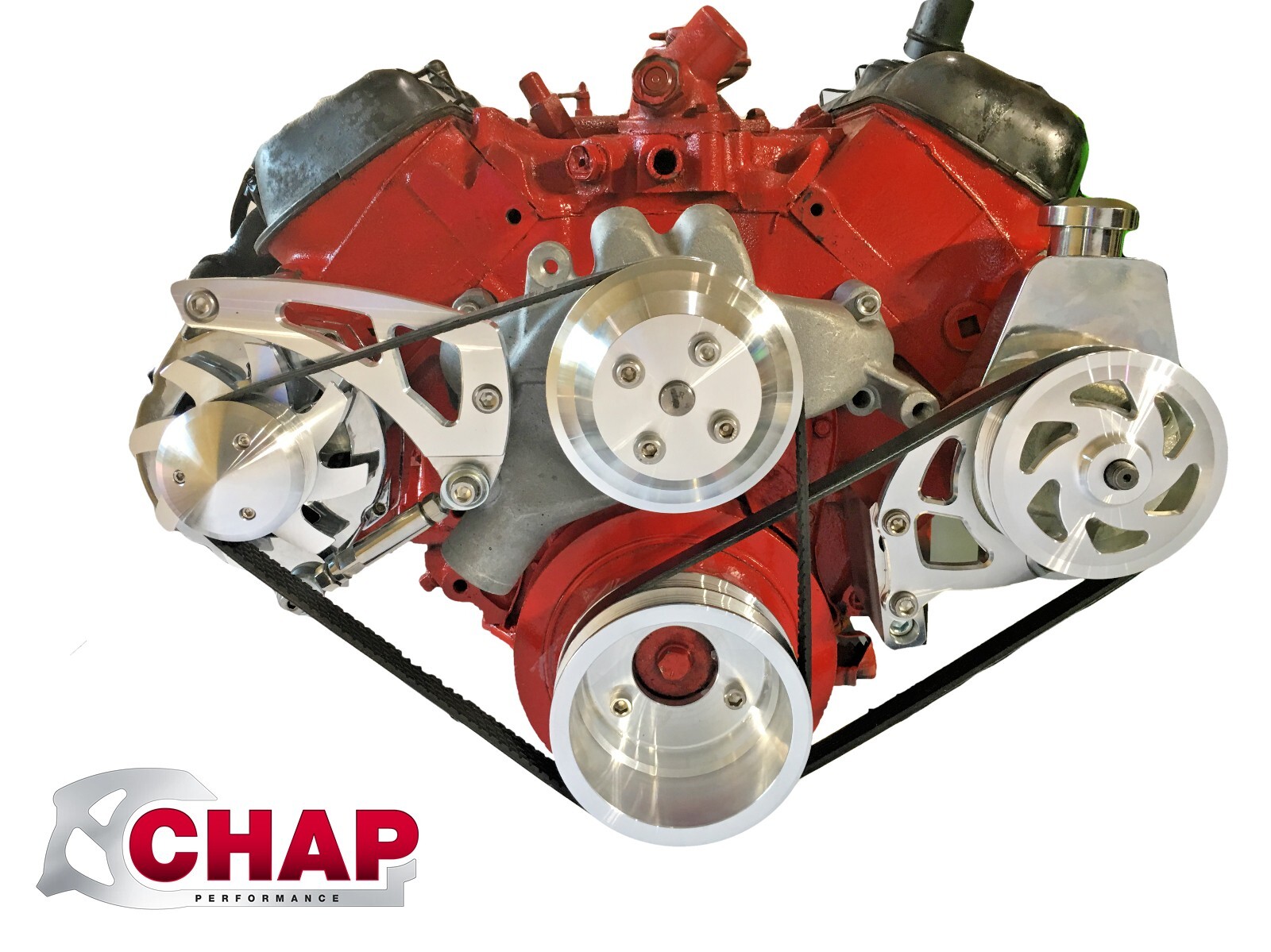 Big Block Chevy Serpentine Pulley Conversion Kit ALT PS LWP BBC 396 427 454 3