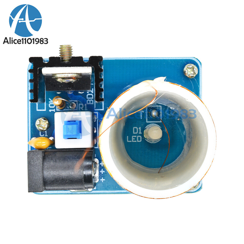 BD243 Mini Tesla Coil Module 9-12V Electronics Wireless Transmission Assembled