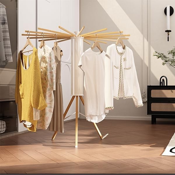 Tripod Style Drying Rack, Foldable Octopus Standing Drying Rack