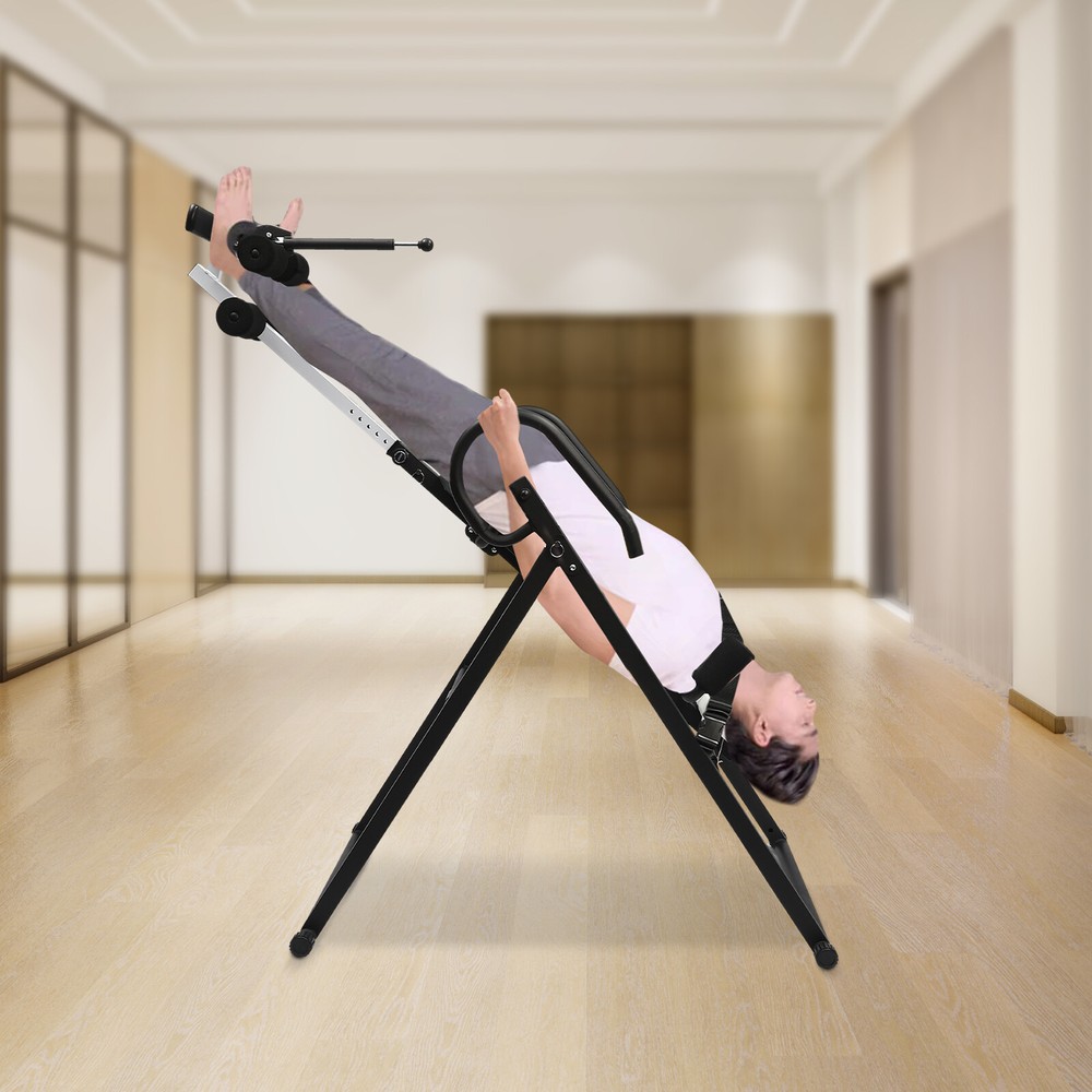 Inversion Table Teeter Machine Therapy Back Pain Relief Foldable Gravity Fitness