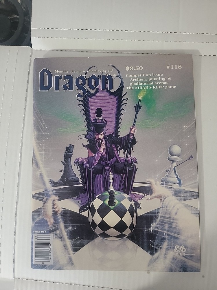 DRAGON MAGAZINE 118 *SOLID COPY* NIBAR'S KEEP GAME ATTACHED DUNGEONS DRAGONS