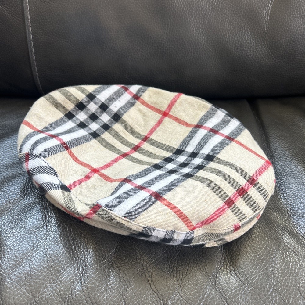 Nova Check Plaid Pattern Golfknickers Flat Cap Hat Original Collection Rare