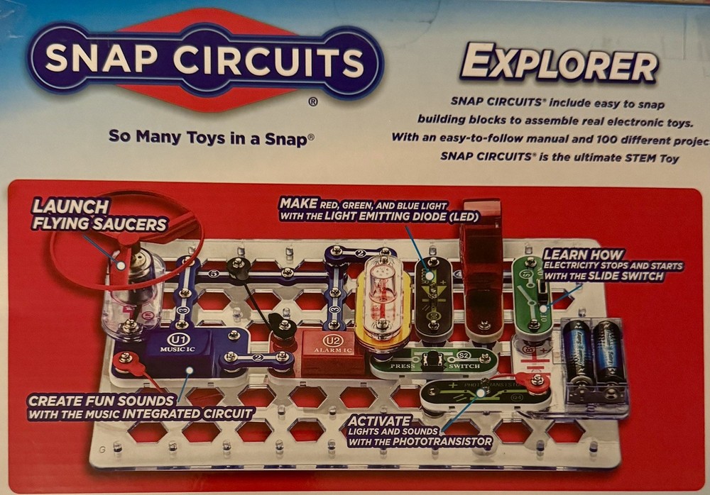 Snap Circuits Jr. SC-100 Electronics Discovery Kit - Over 100 Projects! ⚡️NIB