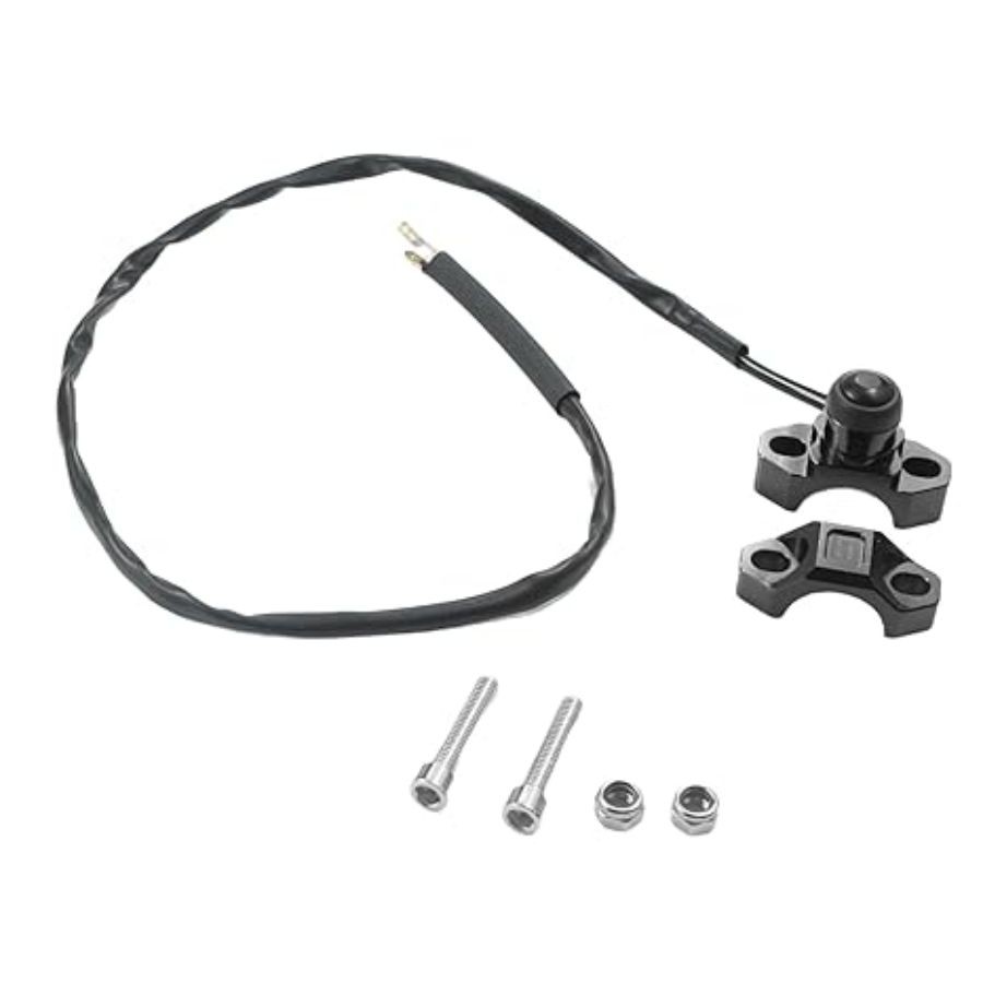CNC Universal Engine Stop Start Switch Fit for 22mm Handlebar ATV UTV Black