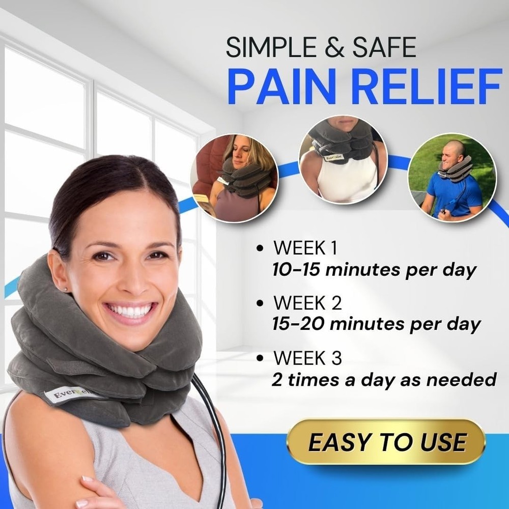 Home Neck Traction Device - Headache & Herniated Disc Relief