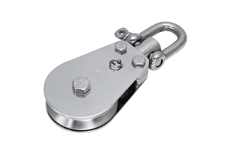 PULL-PRO D SHACKLE BLOCK LOLOAD, 1/4" W, 2.5", BU, 316 SS