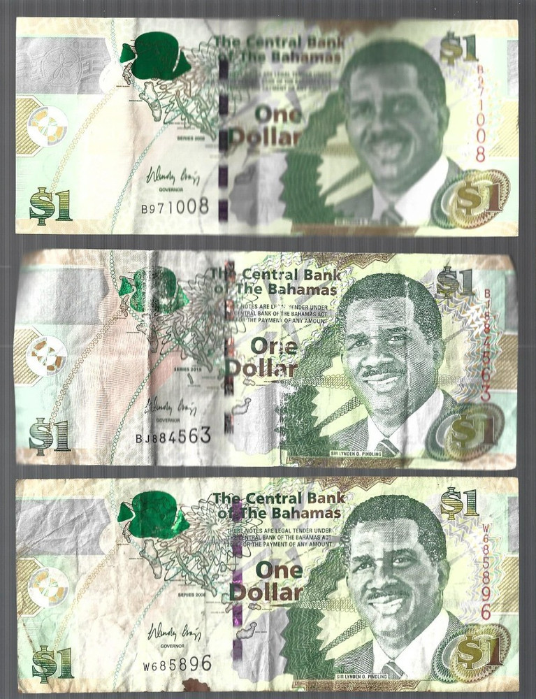 Bahamas ❤️💥assorted 22 spendable notes ... Total: $169 ✨✌️ lot #5210