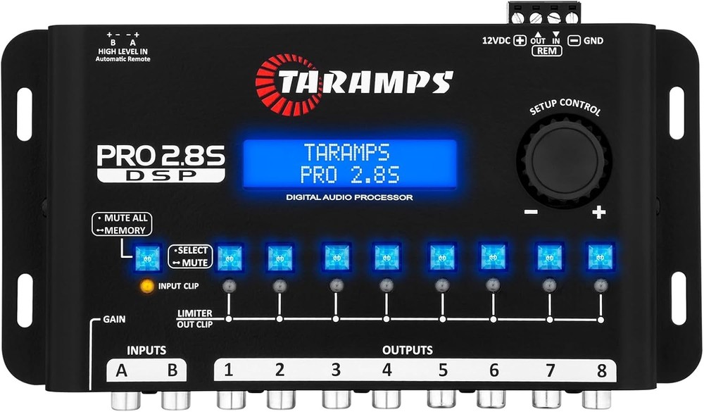 8 Channel Car Audio DSP Processor Taramps Pro 2.8S