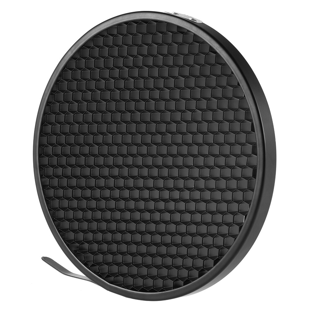 7" Reflector Diffuser Shade Dish w/60° Honeycomb for Bowens Mount E5C7