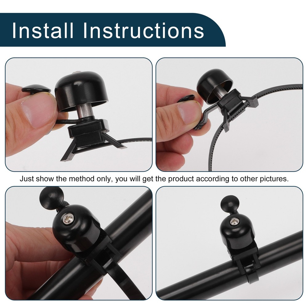 Bicycle Trigger Bell Retro Crisp Ringing Quick Release Design Gold Tone