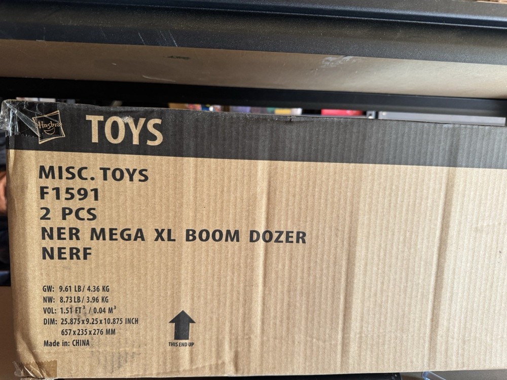Nerf Mega XL Boom Dozer Blaster, 6 Nerf Mega XL Whistler Darts Bullet Set(2)