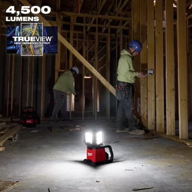 Milwaukee M18 ROVER 2368-20 Dual Power Triple-Panel Flood Area Light 4500 Lumens