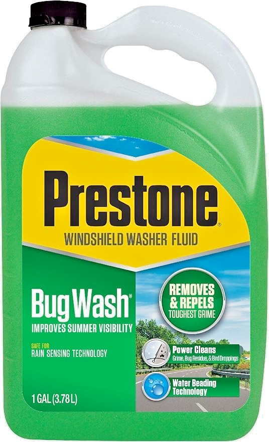 Prestone Bug Wash Windshield Washer Fluid, 1 Gallon