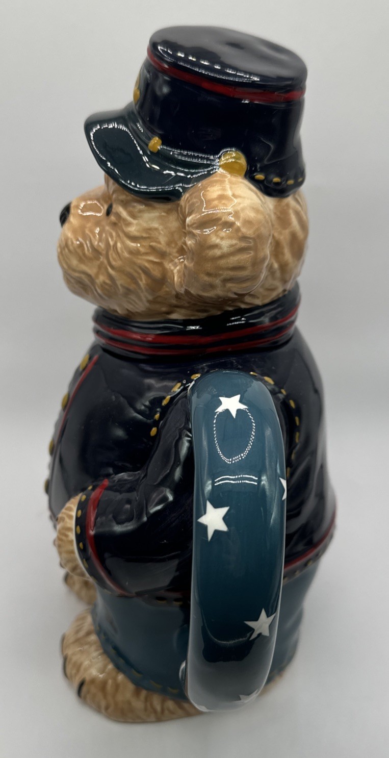 Boyds Bears Teapot Civil War Blue Union Soldier Mason