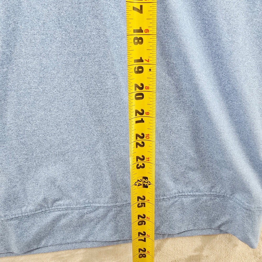Holderness & Bourne Size Large Blue Quarter Zip Performance Pullover