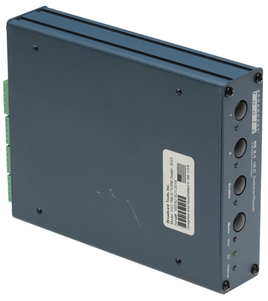 Broadcast Tools SS2.1 MLR TERM Balanced Audio Automation Switcher Router RS232