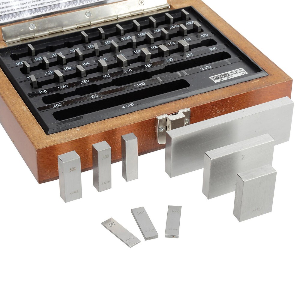 Fowler 53-672-036-0 Shop-Blox Rectangular Gage Block Set - 36 Piece