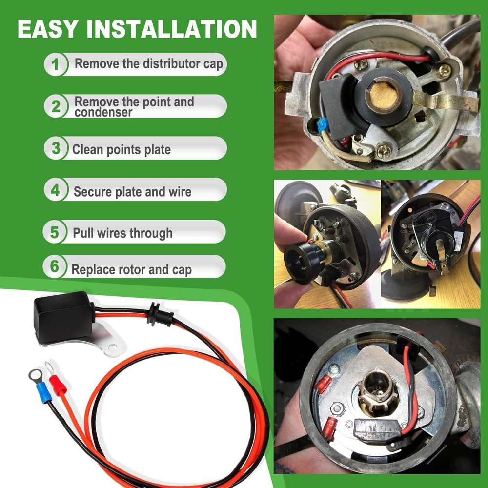 For Ford V8 Pertronix 1281 Ignition Points-to-Electronic Conversion Kit Ignitor-