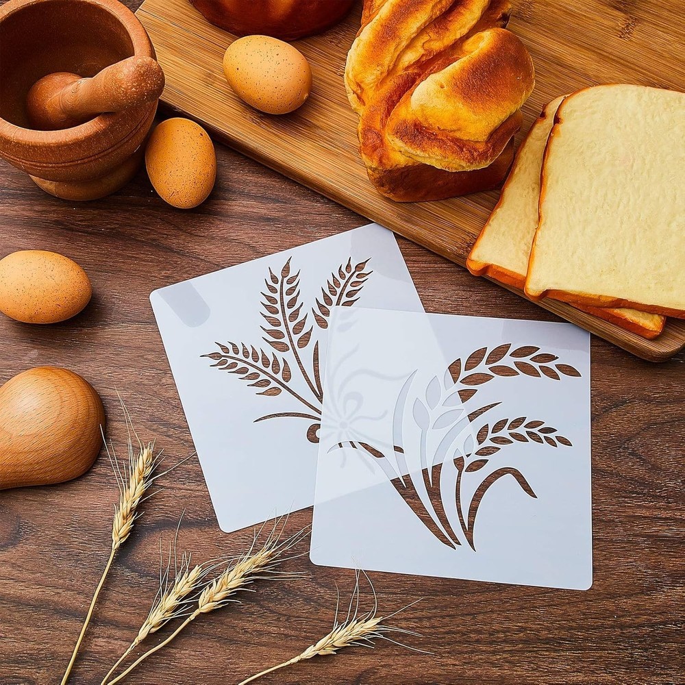 12 Pcs Stencil Bread Artisan Bread Stencils Baking Mold Set Cook Baking Template