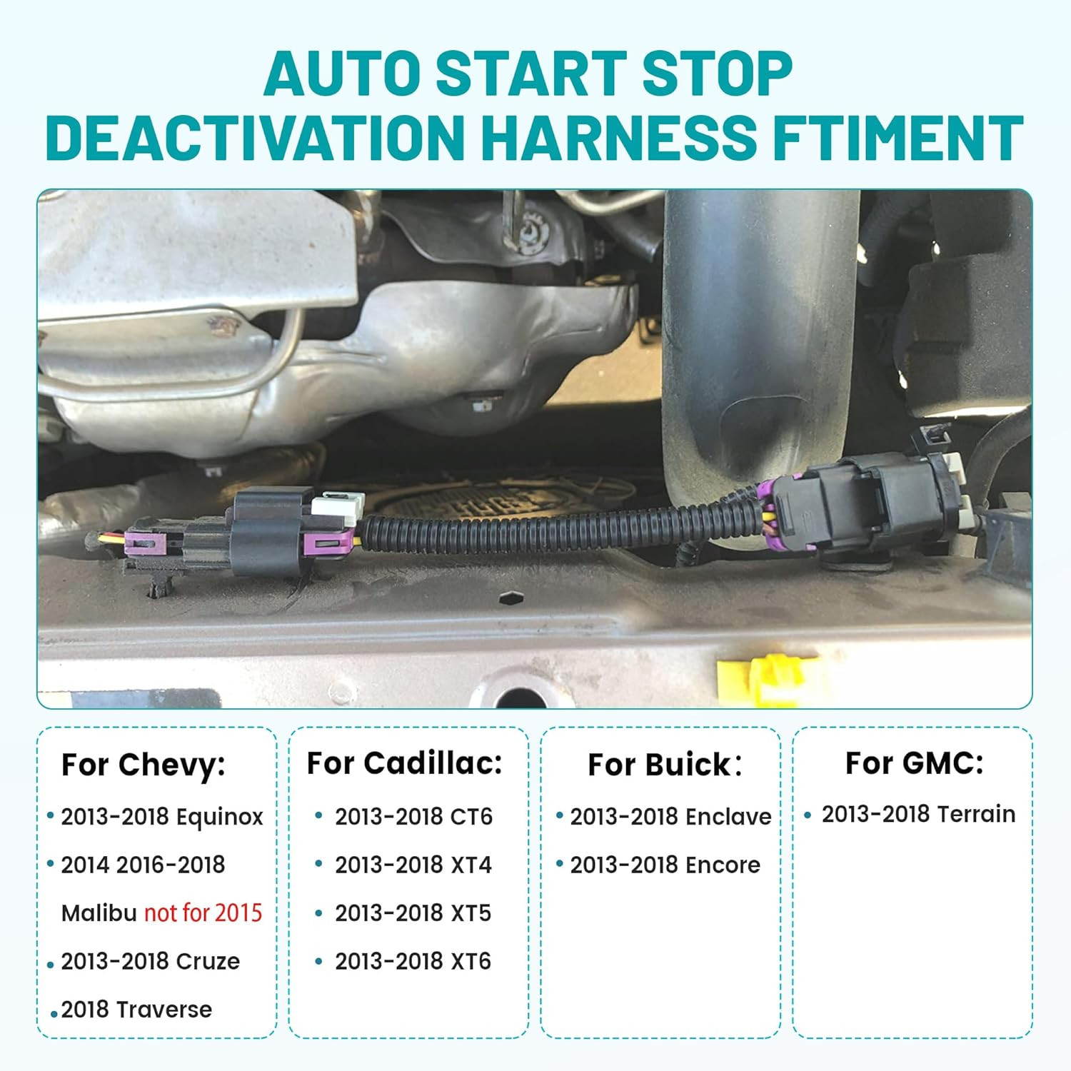 For 2018 Chevy Traverse Auto Start Stop Disable/Delete/Eliminator Bypass Jumper