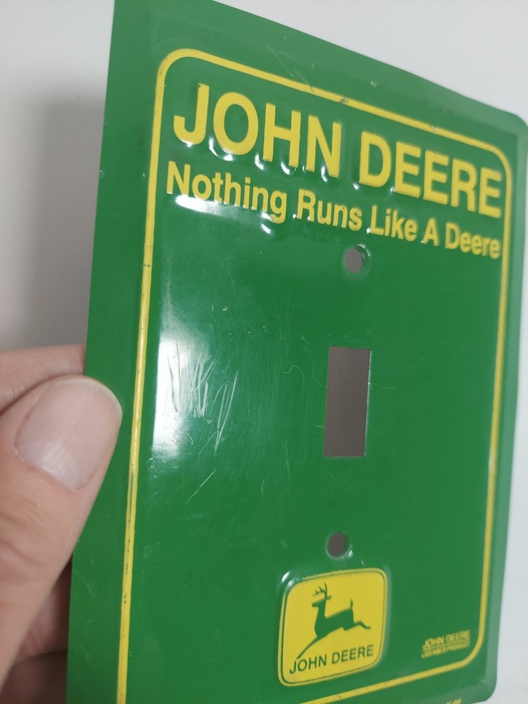 John Deere Light Switch Cover "Nothing runs Like a Deere"