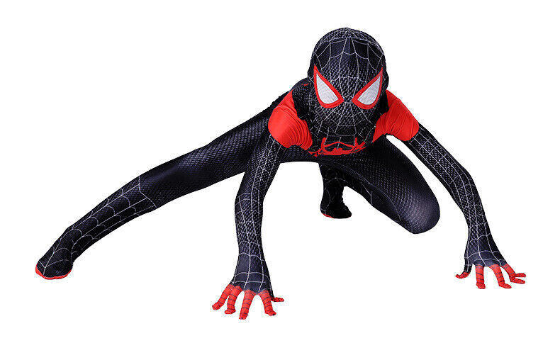 Into the SpiderVerse Miles Morales Spiderman Costume Cosplay Hoodie Shorts