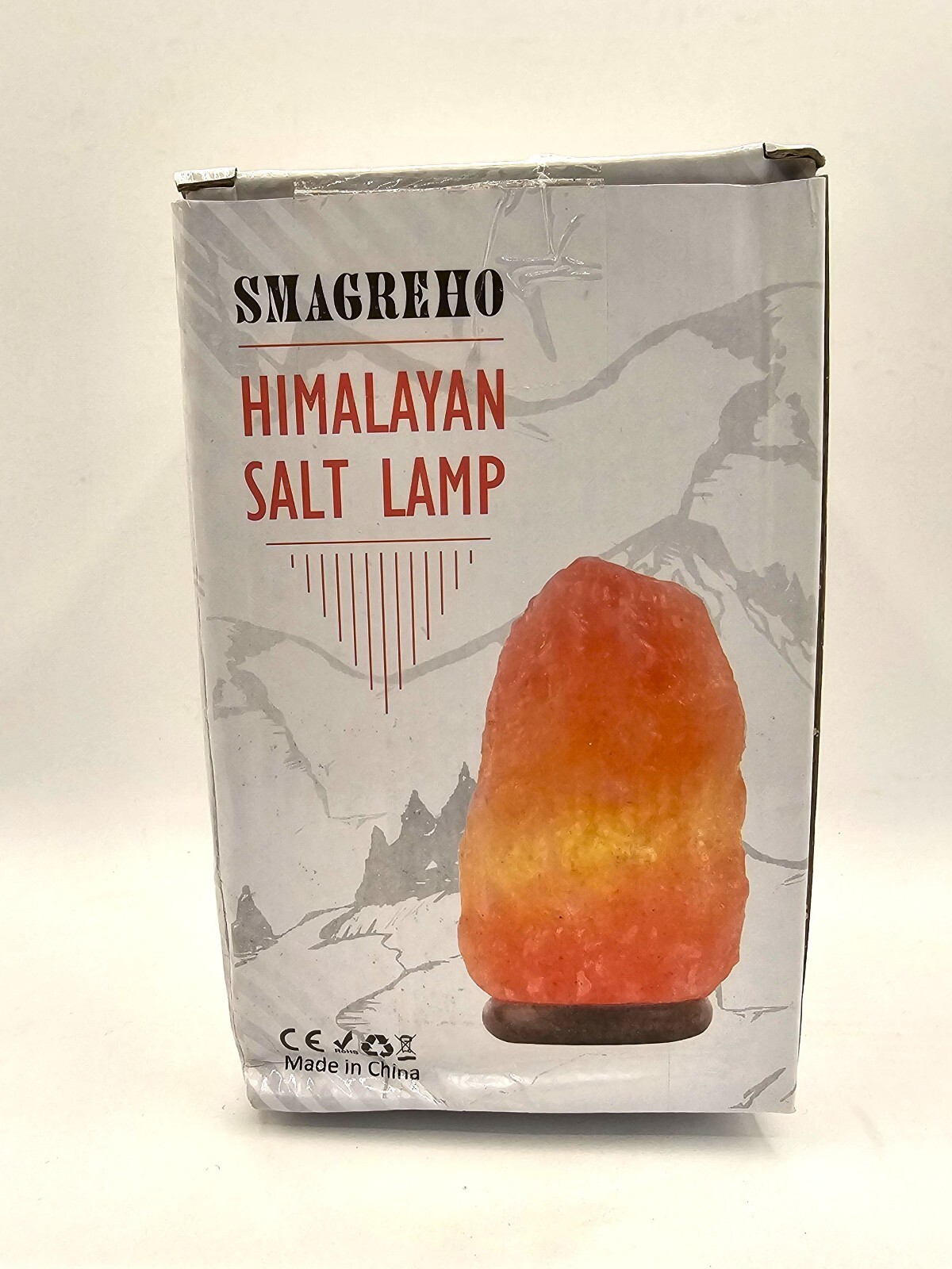 Smagreho Natural Himalayan Salt Lamp 4-6 lbs. average 7 inches. Sealed!