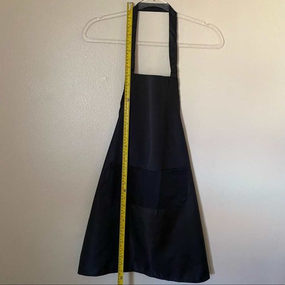 Solid Black Cooking Baking Kitchen Restaurant Apron