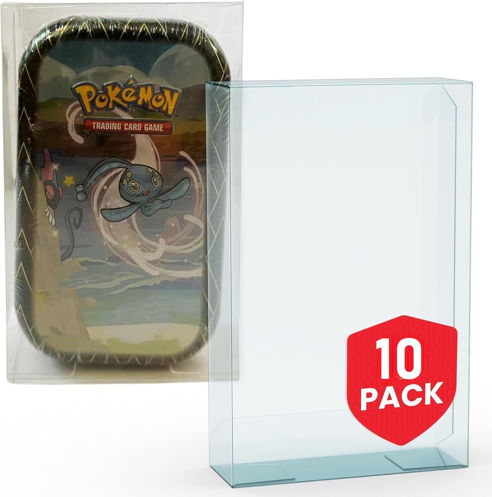 10PC Plastic Display Protective Case Protector Box for Pokemon Small Mini Tins