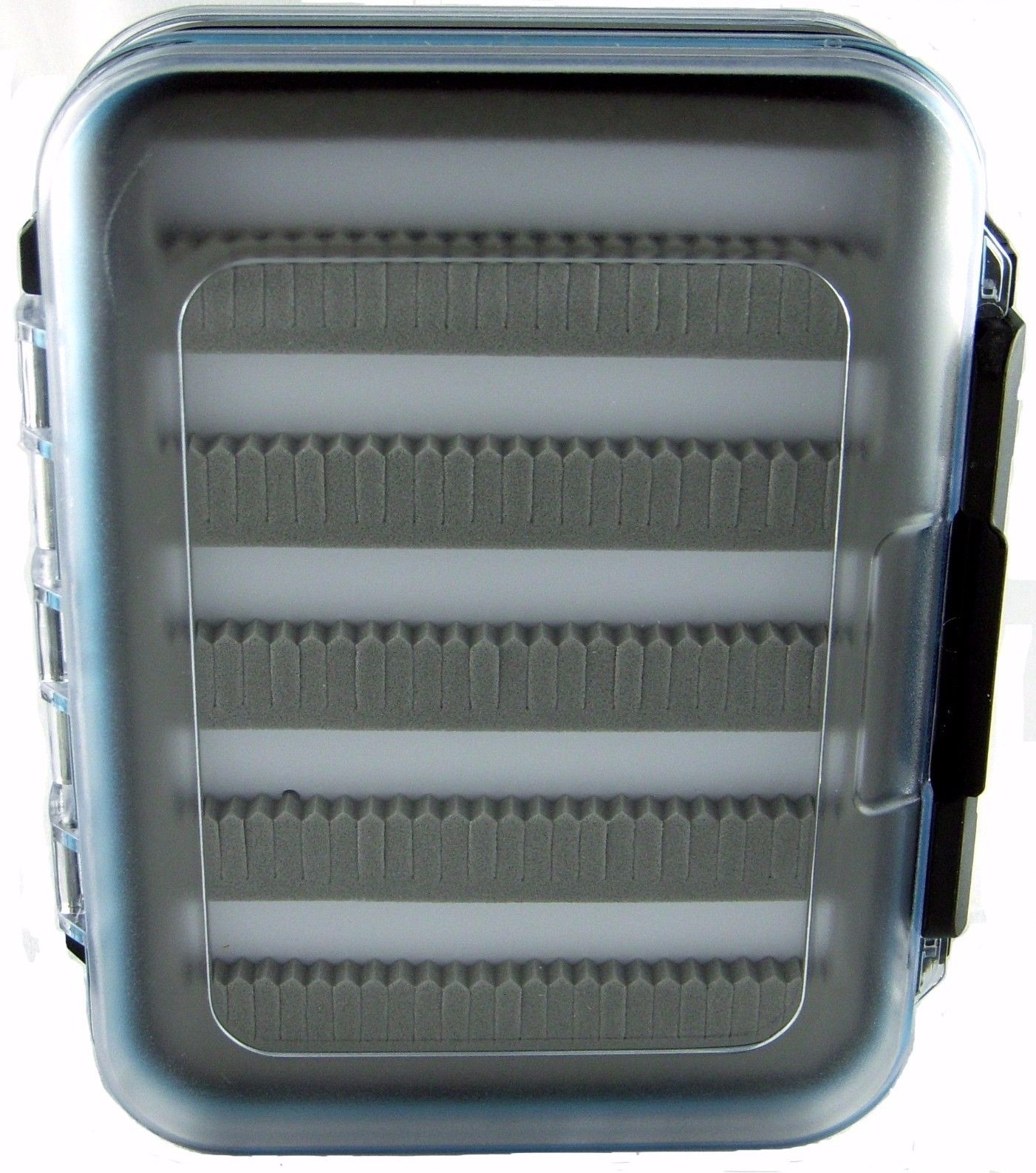 Clear Double Sided Waterproof Jig Box W/Slit Foam inserts Ice Fishing