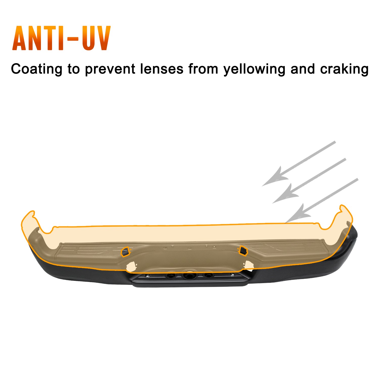 Black For 2005-2015 Toyota Tacoma Pickup Rear Step Bumper Assemblys 05-15