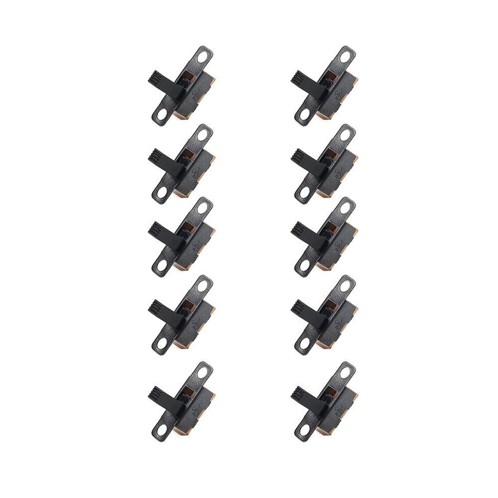 10Pcs 2 Position On/Off SPDT 3 Terminal PCB Panel Mini Vertical Slide Switch