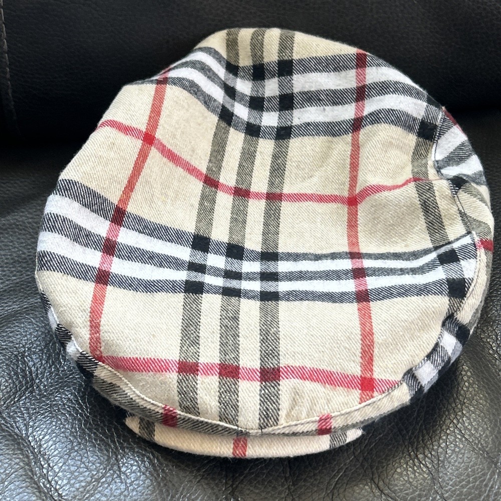Nova Check Plaid Pattern Golfknickers Flat Cap Hat Original Collection Rare