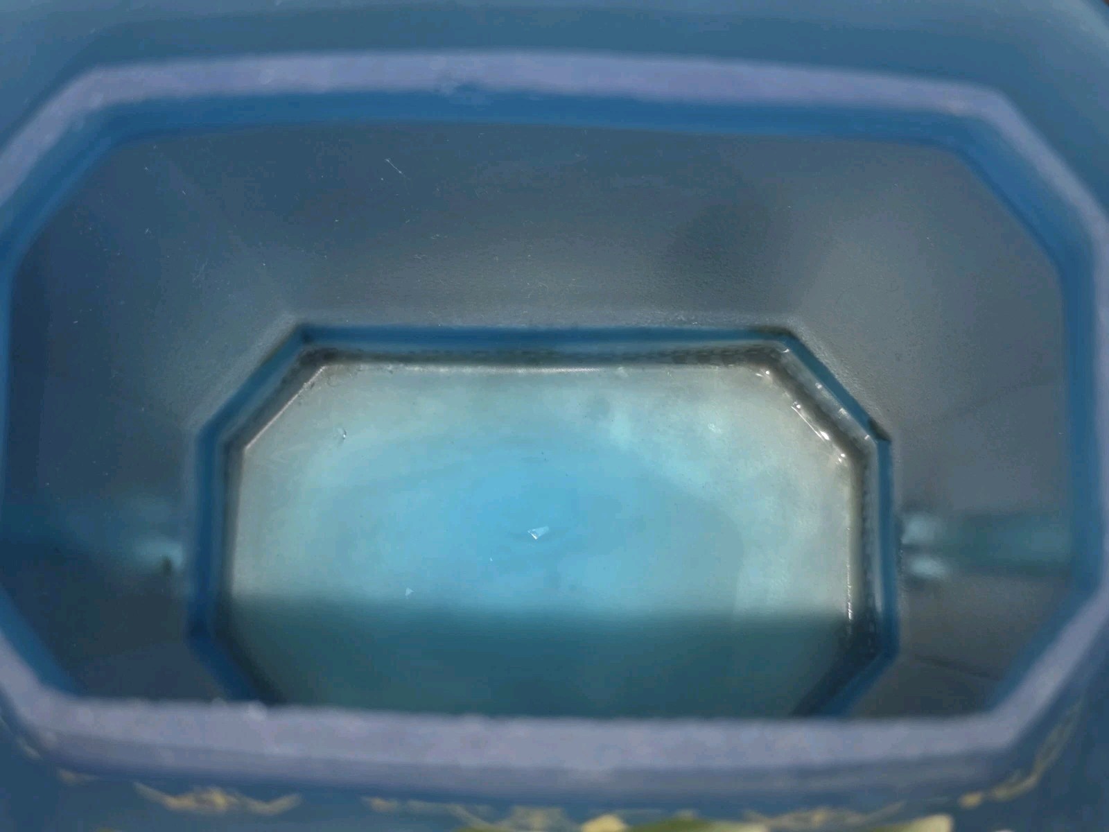 Century Silver Plate Company Blue Glass Hand Painted Samovar Patent Sept 28 1926