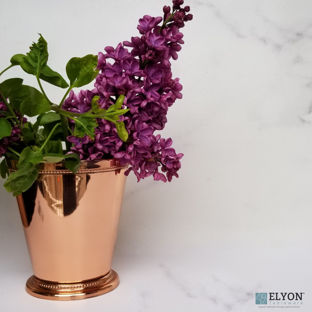 Copper Beaded Vase
