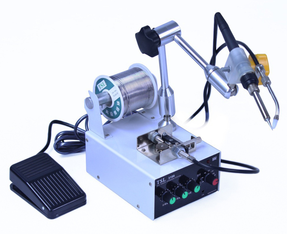 60W Multi-function Automatic Thermostatic Tin Feeding Solder Station 220V