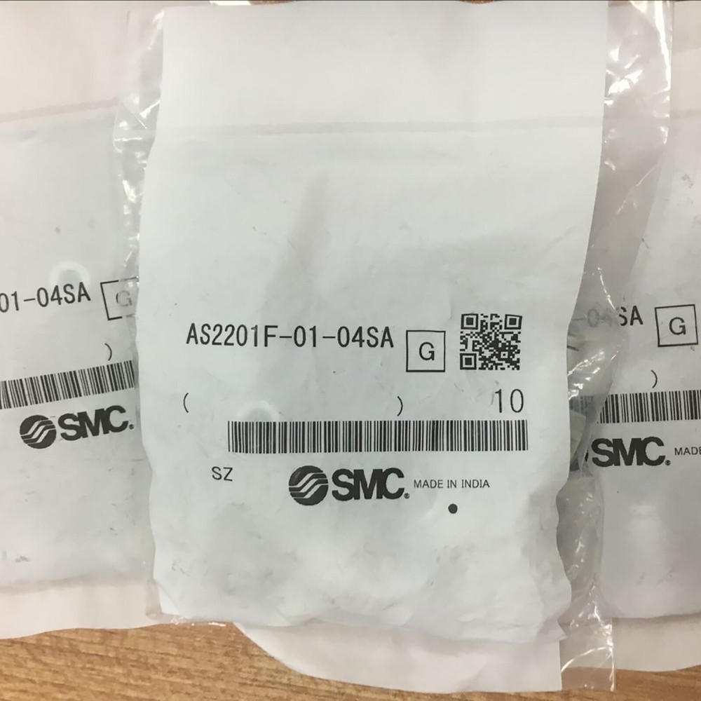 10 pcs SMC AS2201F-01-04SA Speed controller, New