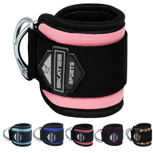 Ankle Straps for Cable Machine Gym Attachment Leg Exercise Weight Lifting D Ring