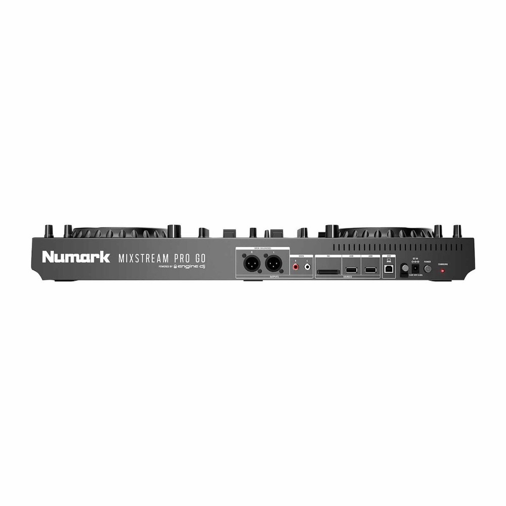 Numark MIXSTREAM PRO GO Battery Powered Streaming DJ Controller w Studio Moni...