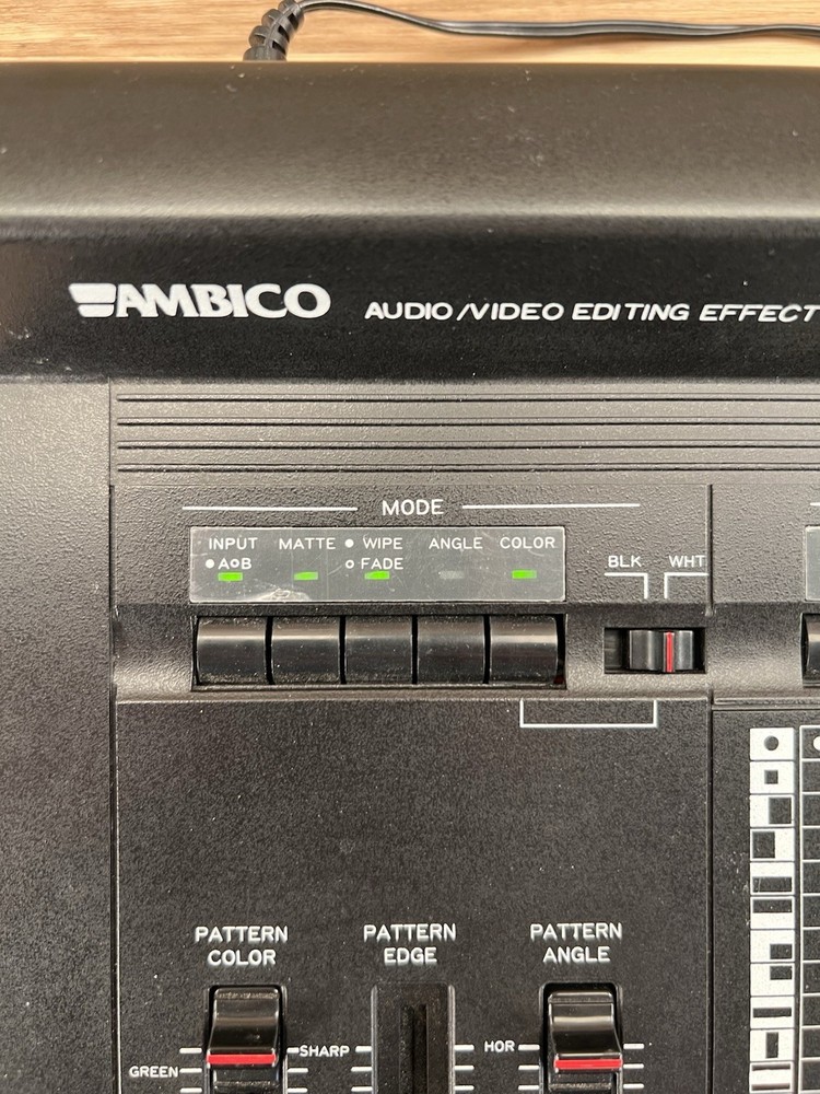 Ambico Audio/Video Editing Effects Mixer Model V-6300 Untested - Powers On