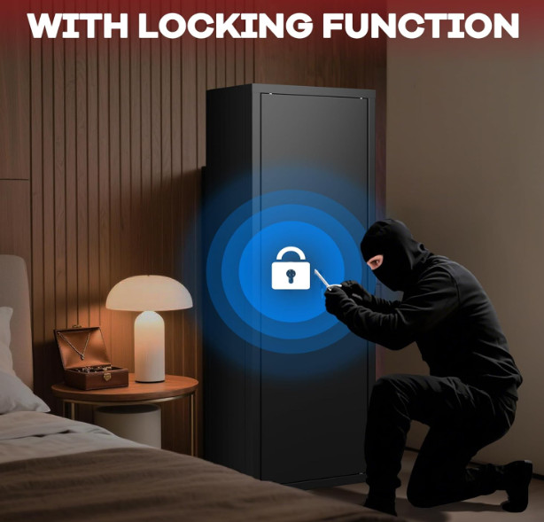 12-15 Gun Safe for Rifles, Fireproof Gun Safe for Rifles and Pistols