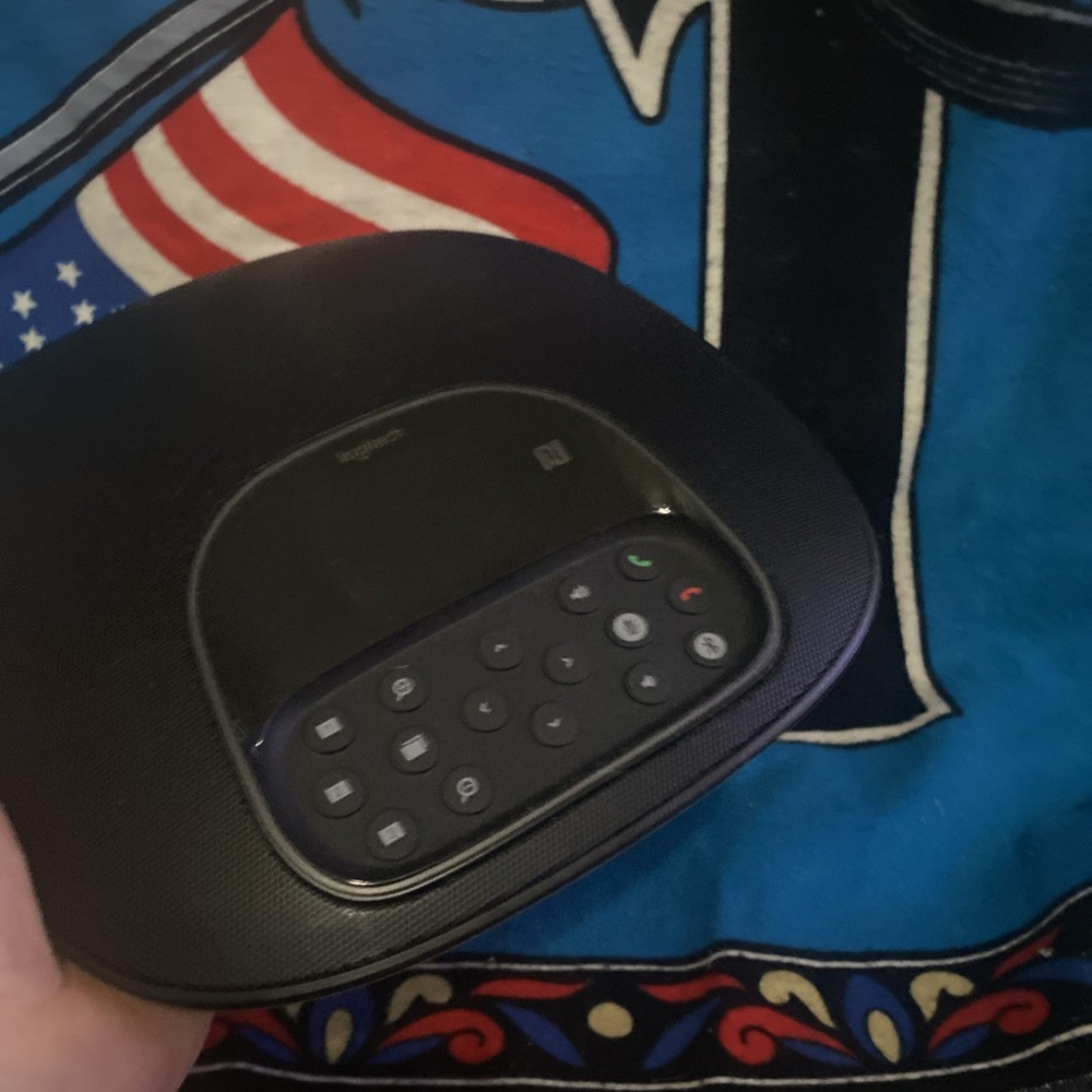 LOGITECH V-U0036 Group Video Conferencing Duplex Speakerphone Base Untested Read