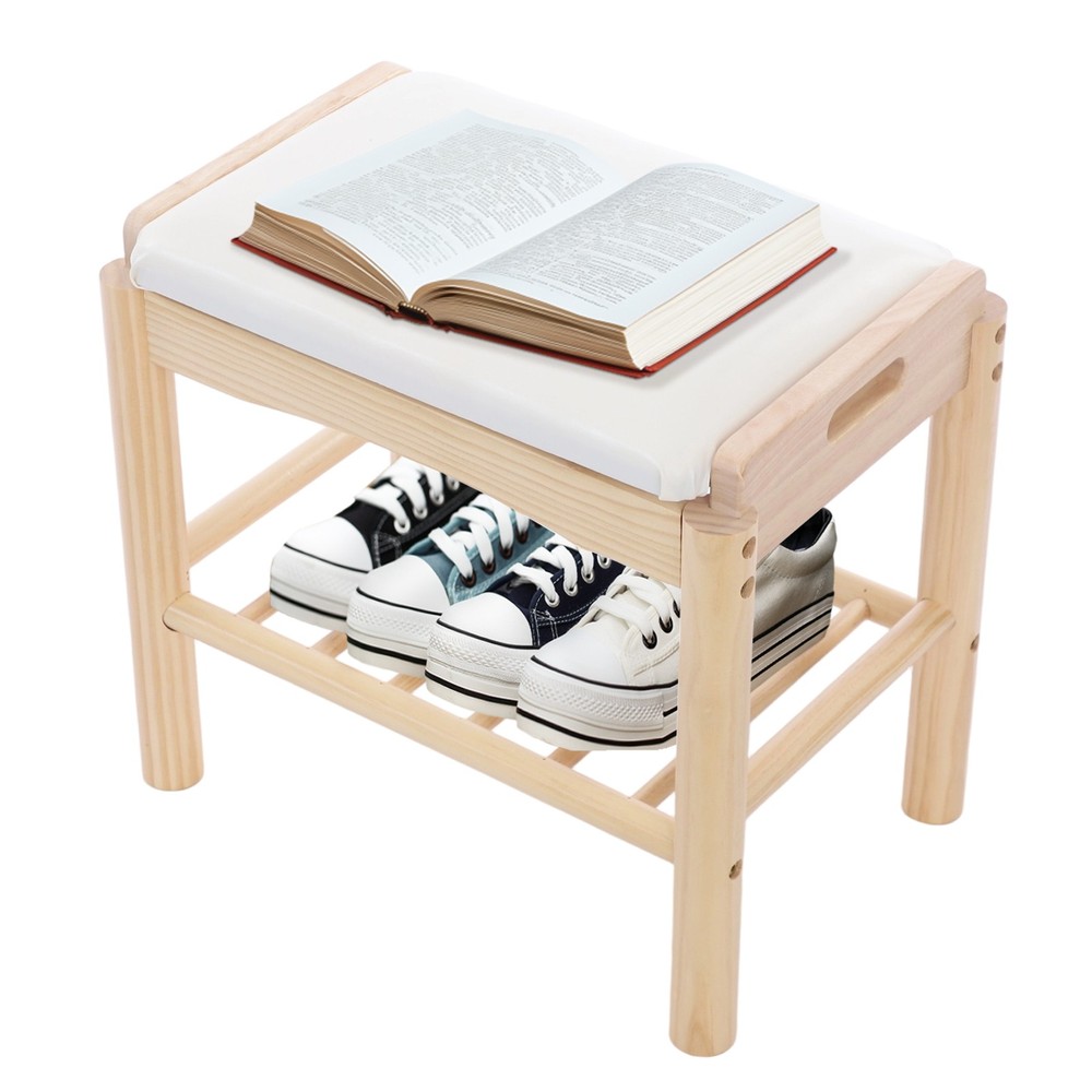 Rectangular Shoe Storage Bench,45*30*40cm Shoe Storage Bench for Entryway