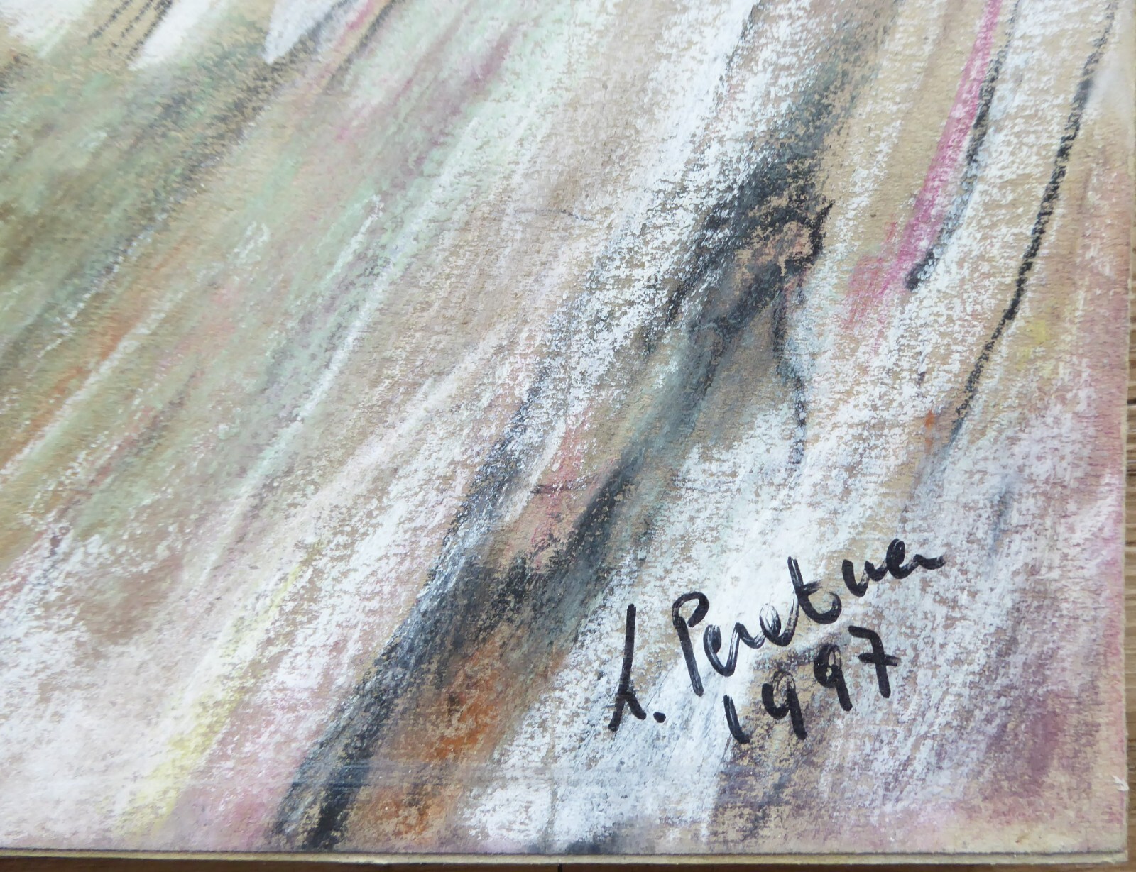 Laura Peratoner Pastel Horses Italy Switzerland Original #104