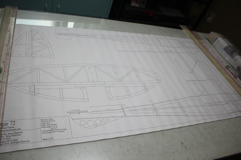NIB Mountain Models Bogie 72" WS Balsa Laser Cut Old Timer kit