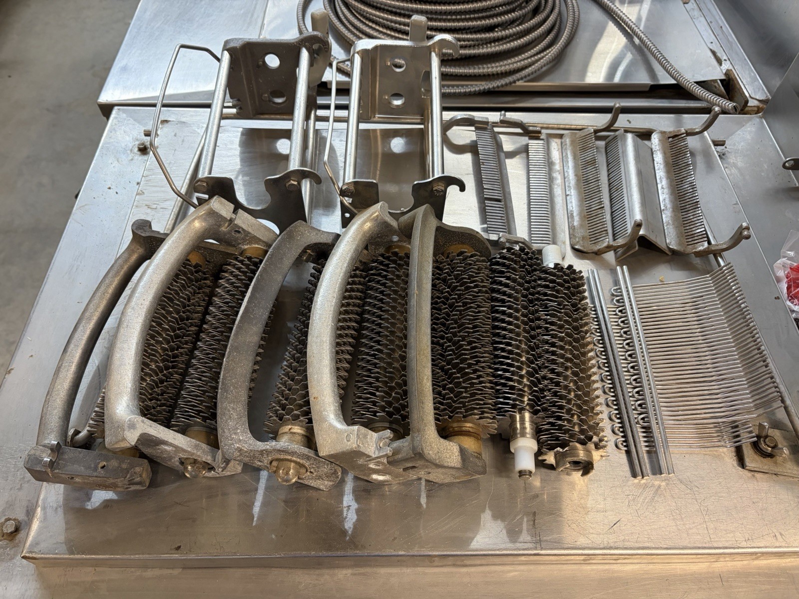 Mixed Lot of Hobart Biro Meat Tenderizer Cuber Liftout Assembly Blade Comb Parts