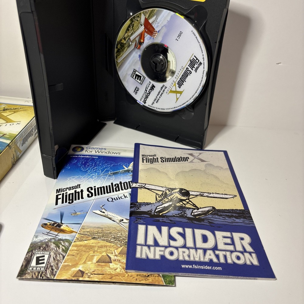 Microsoft 2006 Flight Simulator X Deluxe Edition PC Game Windows