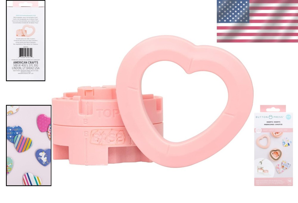 Button Press Heart Accessory