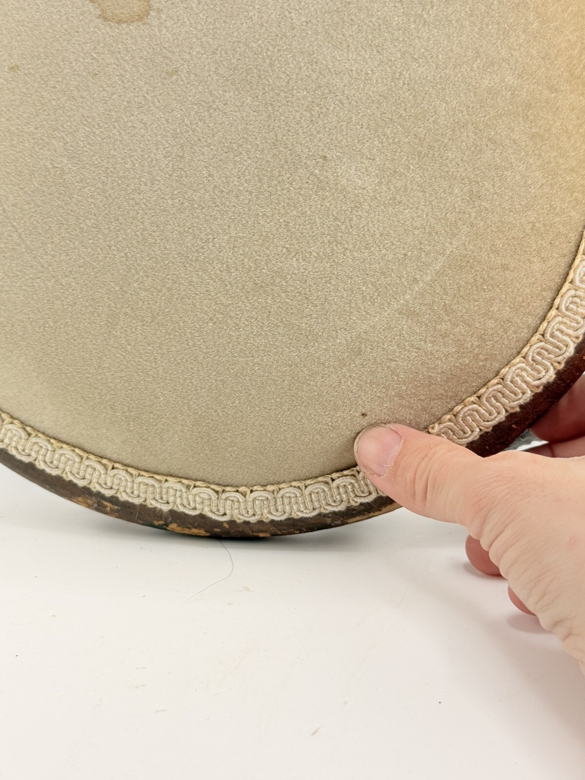 Antique Victorian Cast Iron Wood Foot Stool Ornate Read Description Partial Labe